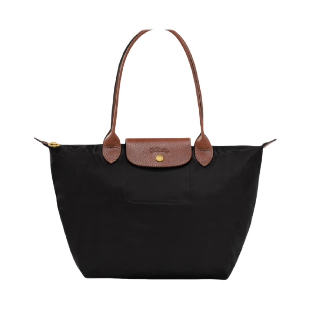 Longchamp Le Pilage Black Packable Nylon Tote